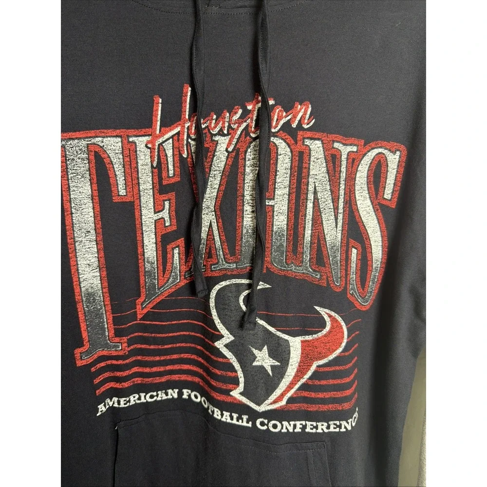 Houston Texans Hoodie Mens Small S NFL Football Cotton Blue Long Sleeve Y2K